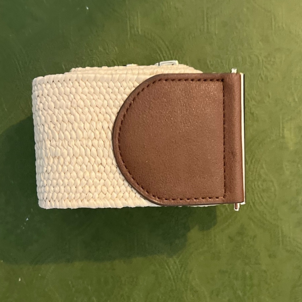 Lauren Conrad Women's Belt XL Tan Brown Beige Rustic Woven